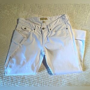 NWOT Women’s Banana Republic White Denim Crop Pants Size 6